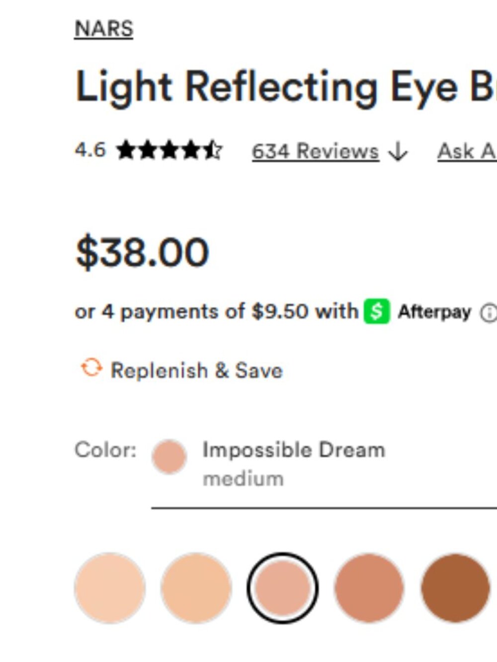 NARS Light Reflecting Eye Brightener - Impossible Dream - Picture 5 of 5